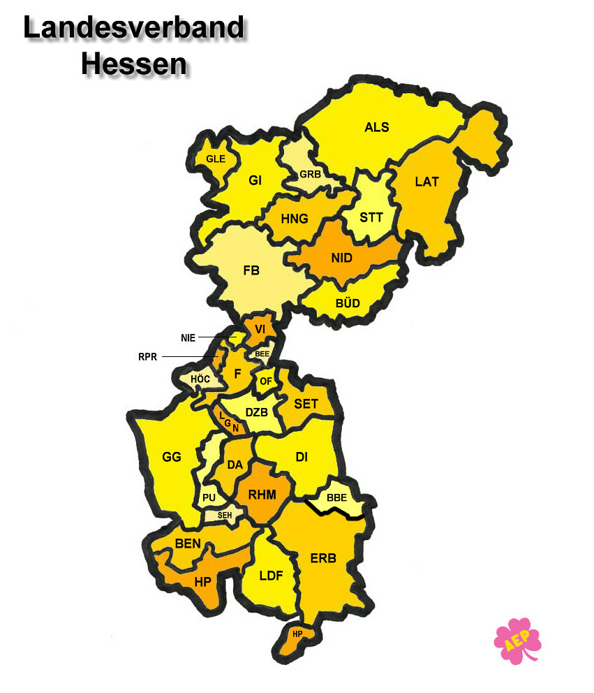 Karte AEP Bundesland Hessen