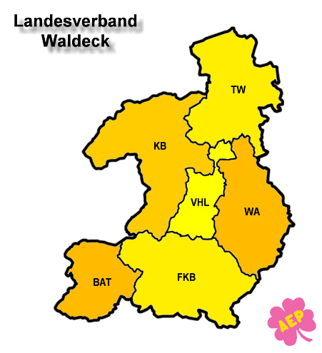 Karte Bundesland Waldeck