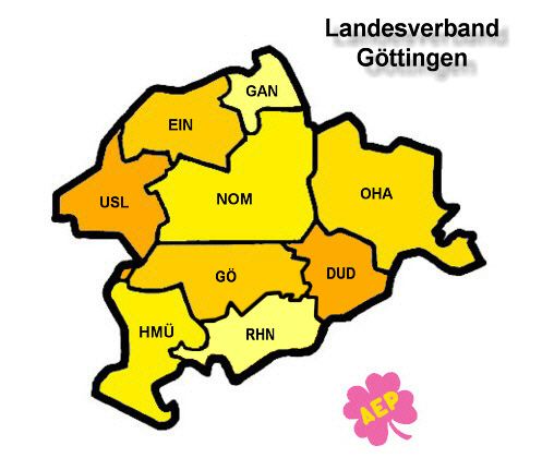 Landkarte AEP Bundesland Göttingen
